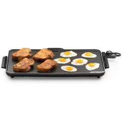 Presto 07072 SlimLine 286 sq. in. Black Electric Griddle with Temperature Sensor