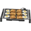 Presto 07073 Tilt and Fold 254 sq. in. Black Electric Griddle with Temperature Sensor