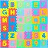 ProSource Kids Puzzle Alphabet, Numbers, 36 Tiles and Edges Play Mat, 12