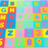 ProSource Kids Puzzle Alphabet, Numbers, 36 Tiles and Edges Play Mat, 12