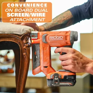 RIDGID R09897B 18V Cordless 3/8 in. Crown Stapler (Tool Only)