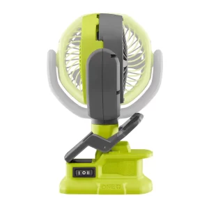 RYOBI PCF02KN ONE+ 18V Cordless 4 in. Clamp Fan Kit with 1.5 Ah Battery and Charger
