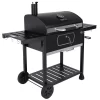 Royal Gourmet CD2030AN Charcoal Grill with 2 Side Tables in Black