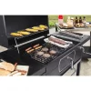 Royal Gourmet CD2030AN Charcoal Grill with 2 Side Tables in Black