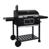 Royal Gourmet CD2030AN Charcoal Grill with 2 Side Tables in Black