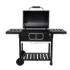 Royal Gourmet CD2030AN Charcoal Grill with 2 Side Tables in Black