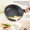 SENSARTE Nonstick Deep Frying Pan Skillet, 10-inch Saute Pan with Lid, Stay-cool Handle, Chef Pan Healthy Stone Cookware Cooking Pan, Induction Compatible, PFOA Free