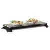 Salton TWT30 Cordless Warming Tray Medium - Stainless Steel, Black