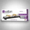 Salton TWT30 Cordless Warming Tray Medium - Stainless Steel, Black