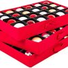 Santa's Bag Red 3-Drawer Ornament Storage Box