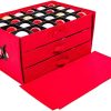 Santa's Bag Red 3-Drawer Ornament Storage Box