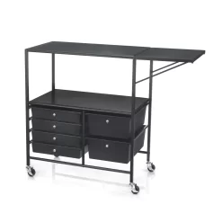 Simply Tidy Essex Rolling Cart, Black