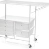 Simply Tidy Essex Rolling Cart, White