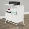 Simply Tidy Essex Rolling Cart, White