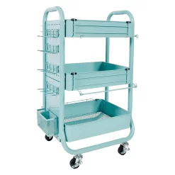 Simply Tidy Gramercy Rolling Cart - Teal