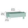 Simply Tidy Lexington 3-Tier Rolling Cart, Mint