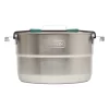 Stanley Base Camp Cook Set for 4 | 21 Pcs Nesting Cookware Made from Stainless Steel & BPA Free Material | Incl Pot, lid, Cutting Board, Spatula, Plates, Spoons, Forks, Bowls, Dish Rack, Trivet