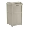 Suncast GH1732 33 Gallon Hideaway Trash Can for Patio