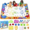 Toyk Water Doodle Mat - Kids Painting Writing Doodle Toy Mat - Color Doodle Drawing Mat Bring Magic Pens Educational Toys for Age 2 3 4 5 6 7 Year Old Girls Boys Age Toddler Gift