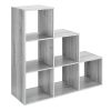 Whitmor 6 Section Step Organizer Gray