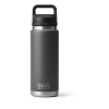 YETI Rambler 26 oz Bottle, Vacuum Insulated, Stainless Steel with Chug Cap, Charcoal