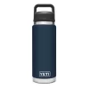 YETI Rambler 26 oz Bottle, Vacuum Insulated, Stainless Steel with Chug Cap, Navy