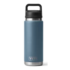 YETI Rambler 26 oz Bottle, Vacuum Insulated, Stainless Steel with Chug Cap, Nordic Blue