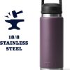 YETI Rambler 26 oz Bottle, Vacuum Insulated, Stainless Steel with Chug Cap, Nordic Purple
