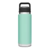 YETI Rambler 26 oz Bottle, Vacuum Insulated, Stainless Steel with Chug Cap, Seafoam