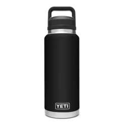 YETI Rambler 36 oz Bottle, Vacuum Insulated, Stainless Steel with Chug Cap, Black