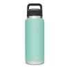 YETI Rambler 36 oz Bottle, Vacuum Insulated, Stainless Steel with Chug Cap, Seafoam