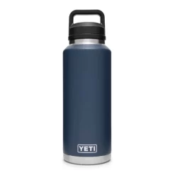 YETI Rambler 46 oz Bottle, Vacuum Insulated, Stainless Steel with Chug Cap, Navy