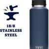 YETI Rambler 46 oz Bottle, Vacuum Insulated, Stainless Steel with Chug Cap, Navy