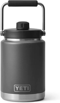 YETI Rambler Half Gallon Jug, Vacuum Insulated, Stainless Steel with MagCap, Charcoal