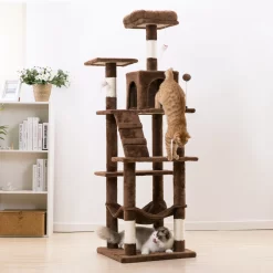 64" Large Cat Condo (Brown)