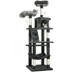 64" Large Cat Condo (Dark Gray)