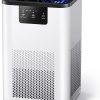 AROEVE Air Purifiers for Bedroom H13 True HEPA Air Purifier With Aromatherapy Function For Pet Smoke Pollen Dander Hair Smell 20dB Air Cleaner For Bedroom Office Living Room Kitchen, MK06- White