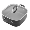 Anolon 83863 Advanced Hard Anodized Nonstick Casserole Dish/Casserole Pan with Lid - 7 Quart, Graphite Gray