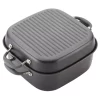 Anolon 83865 Advanced Hard Anodized Nonstick Grill Pan / Griddle and Roaster - 11 Inch, Gray