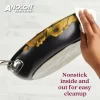 Anolon 87540 Smart Stack Hard Anodized Nonstick Frying Pan Set / Fry Pan Set / Hard Anodized Skillet Set - 8.5 Inch and 10 Inch, Black