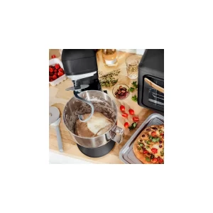Beautiful 5.3QT Capacity Lightweight & Powerful Tilt-Head Stand Mixer, Black Sesame by Drew Barrymore