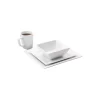 Better Homes & Gardens 16 Piece Square Porcelain Dinnerware Set, White