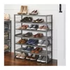 Better Homes & Gardens Farmhouse 3 Tiers,12-Compartment Garment Shoe Rack wood, Gray