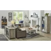 Better Homes & Gardens Modern Farmhouse 5-Cube Organizer Bookcase with Name Plates, Rustic Gray Finish