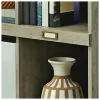 Better Homes & Gardens Modern Farmhouse 5-Cube Organizer Bookcase with Name Plates, Rustic Gray Finish