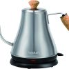 Bodum 11883-57US Melior Gooseneck Electric Water Kettle, 27 Ounces, Matt Chrome