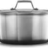 Calphalon Premier Stainless Steel Cookware, 6-Quart Stockpot with Cover