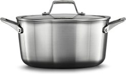 Calphalon Premier Stainless Steel Cookware, 6-Quart Stockpot with Cover