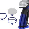 Conair 2-in-1 Steamer and Iron for Clothes, Turbo ExtremeSteam Handheld Fabric Steamer, Black/Blue