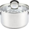 Cook N Home Professional Stainless Steel Stockpot, 5 QT, Silver